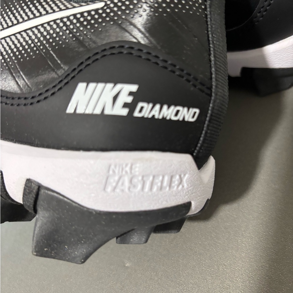 Nike Alpha Huarache 4 Keystone Black White Grey Men's Baseball Cleats sz New - Picture 2 of 6